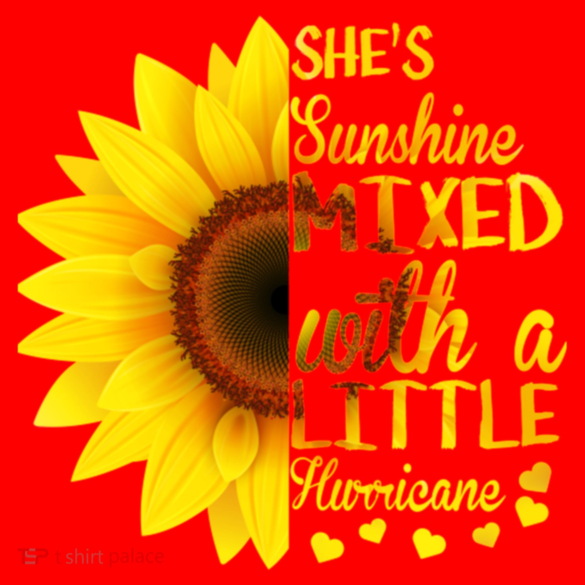She Sunflower Sunshine Mixed With A Little Hurricane Gift Santa Hat