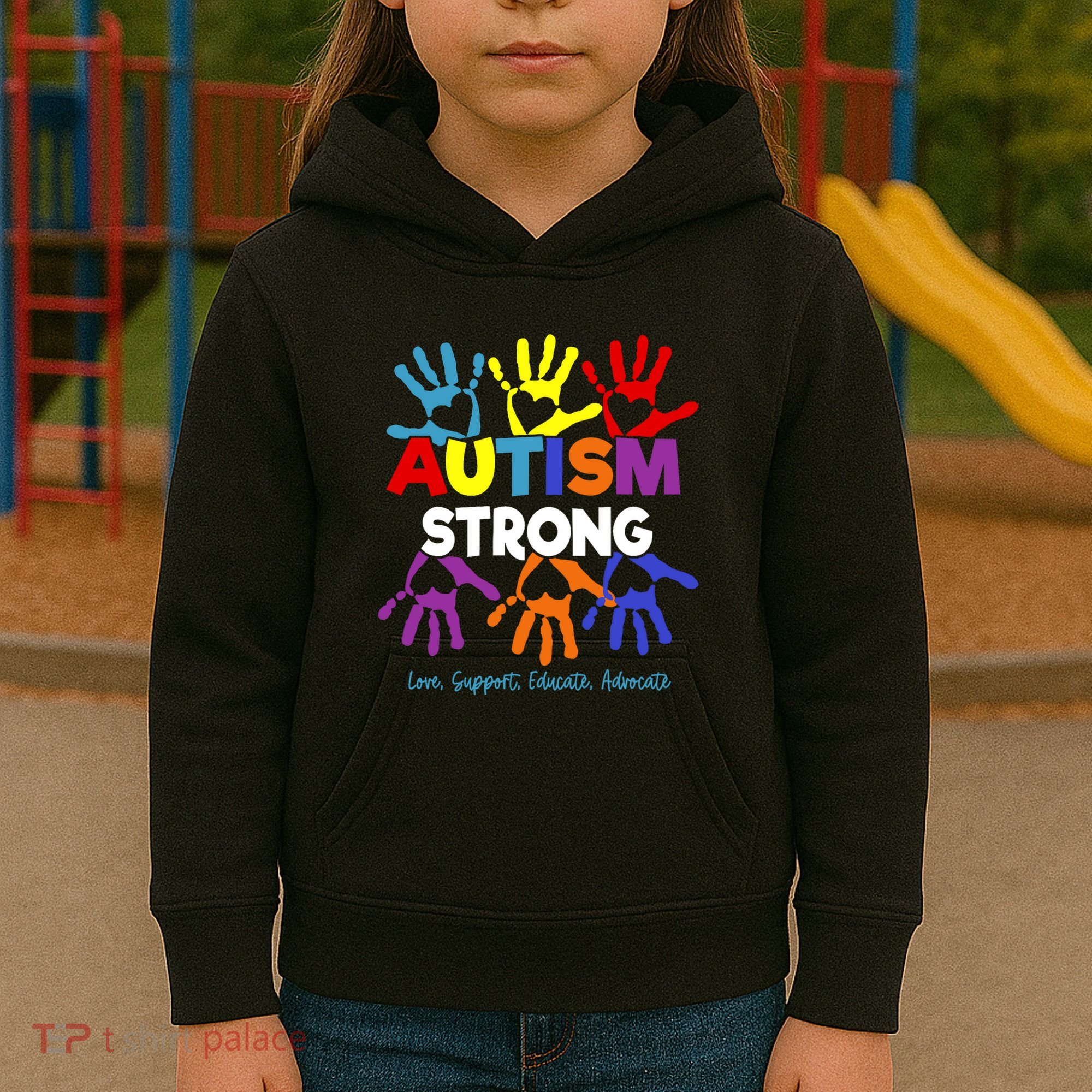 Sped Squad Special Education Teacher Autism Awareness Month Kids Hoodie