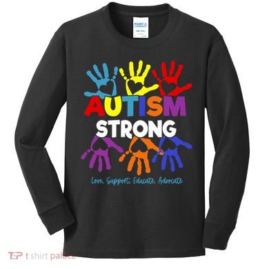 Sped Squad Special Education Teacher Autism Awareness Month Kids Long Sleeve Shirt