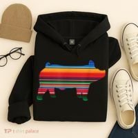 Show Swine Serape Pig Hoodie thumb 4