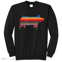 Show Swine Serape Pig Sweatshirt thumb 0