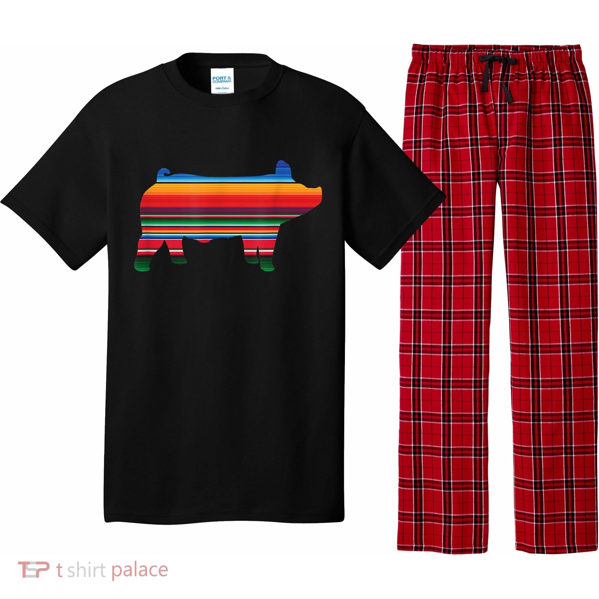 Show Swine Serape Pig Pajama Set