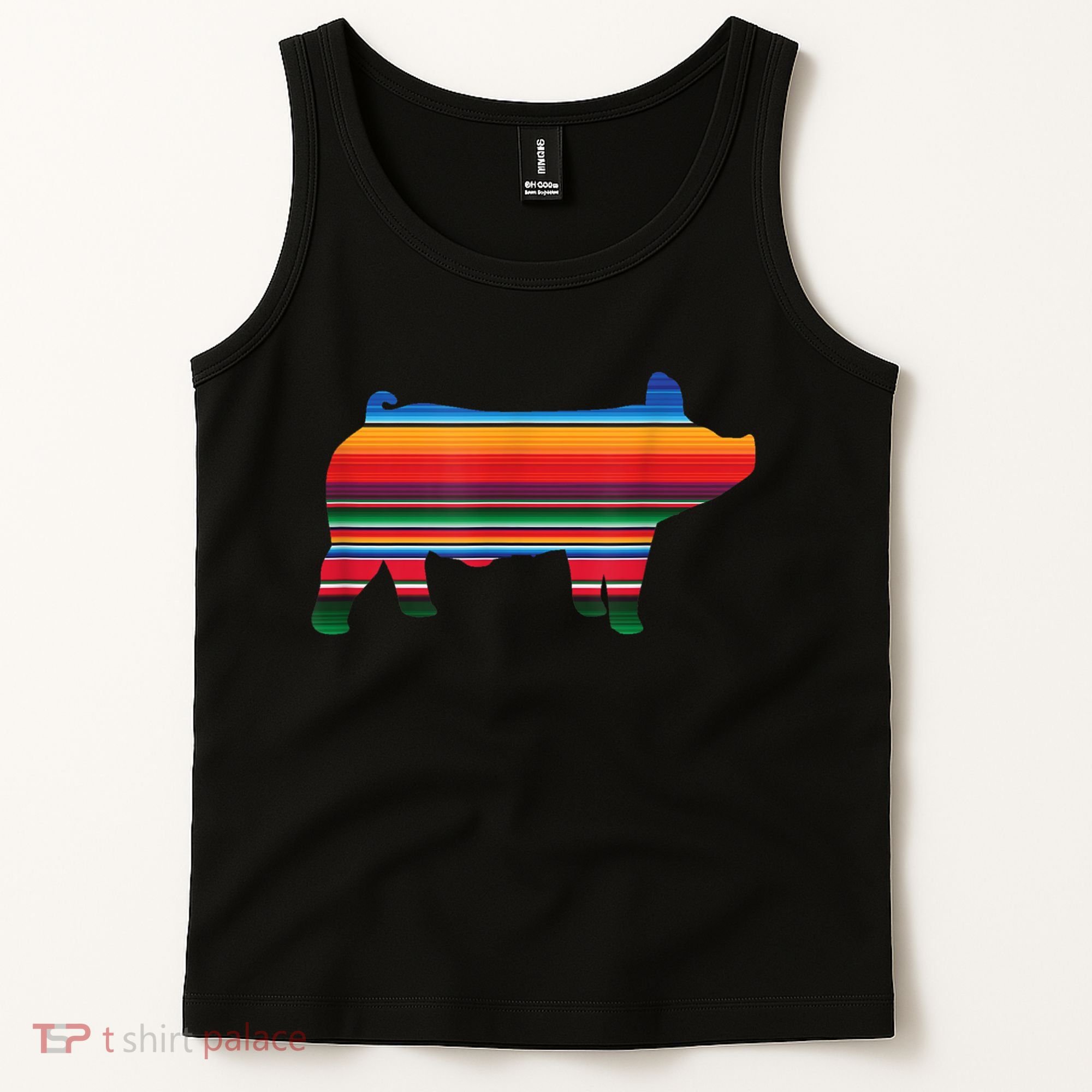 Show Swine Serape Pig Tank Top