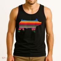 Show Swine Serape Pig Tank Top thumb 3