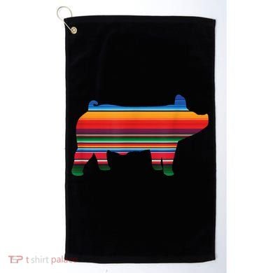 Show Swine Serape Pig Golf Towel