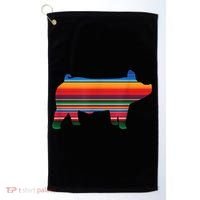Show Swine Serape Pig Golf Towel thumb 0