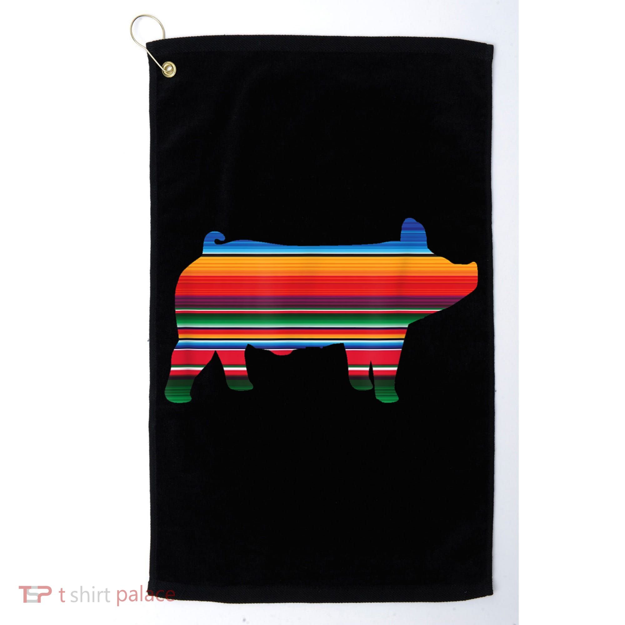 Show Swine Serape Pig Golf Towel