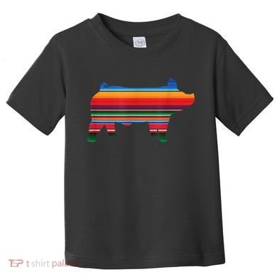 Show Swine Serape Pig Toddler T-Shirt