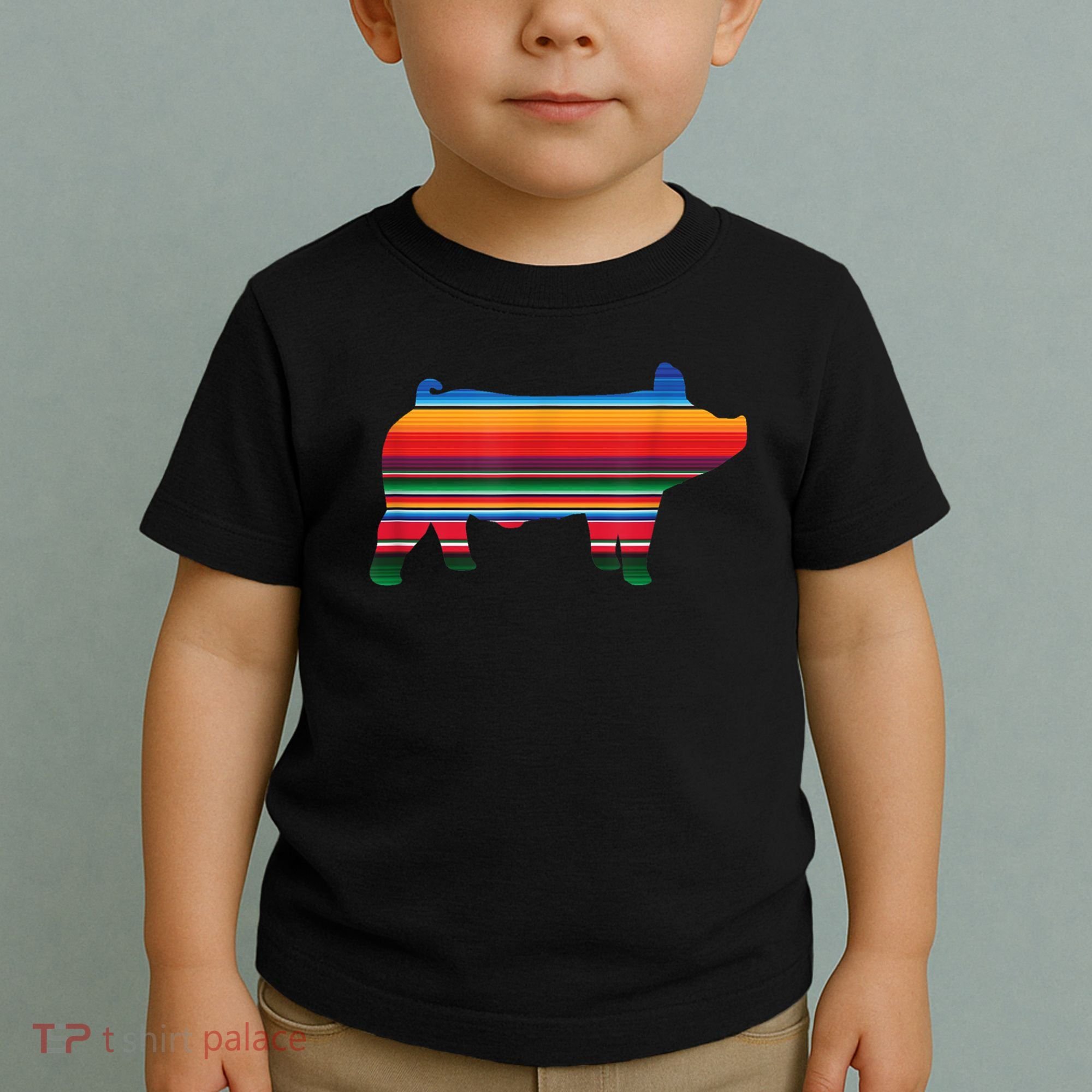 Show Swine Serape Pig Toddler T-Shirt