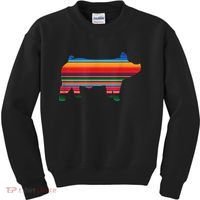 Show Swine Serape Pig Kids Sweatshirt thumb 0