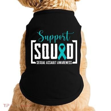 Support Squad Sexual Assault Awareness Month Support Victim Doggie Tank