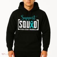 Support Squad Sexual Assault Awareness Month Support Victim Hoodie thumb 2