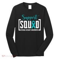 Support Squad Sexual Assault Awareness Month Support Victim Long Sleeve Shirt thumb 0