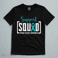 Support Squad Sexual Assault Awareness Month Support Victim T-Shirt thumb 5