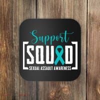 Support Squad Sexual Assault Awareness Month Support Victim Coaster thumb 0