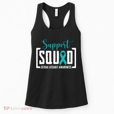 Support Squad Sexual Assault Awareness Month Support Victim Women's Tank Top