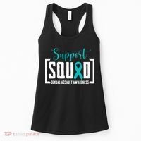 Support Squad Sexual Assault Awareness Month Support Victim Women's Tank Top thumb 0