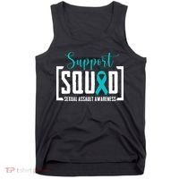 Support Squad Sexual Assault Awareness Month Support Victim Tank Top thumb 0