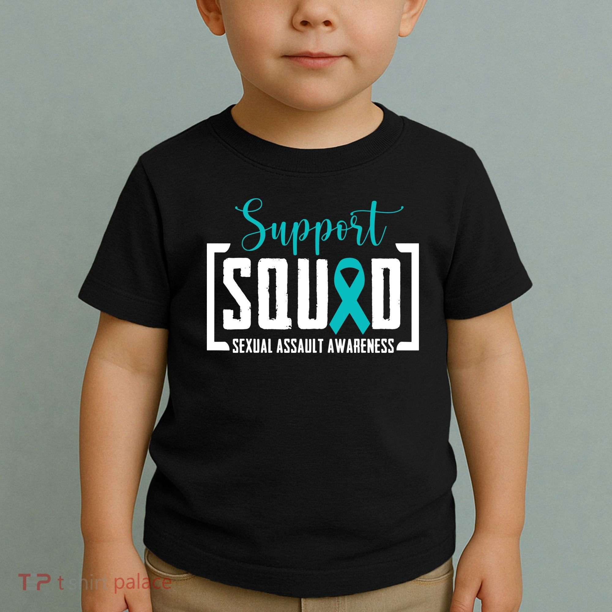 Support Squad Sexual Assault Awareness Month Support Victim Toddler T-Shirt