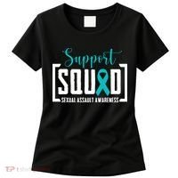 Support Squad Sexual Assault Awareness Month Support Victim Women's T-Shirt thumb 0