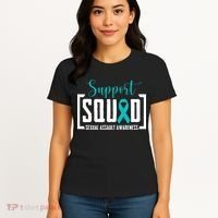 Support Squad Sexual Assault Awareness Month Support Victim Women's T-Shirt thumb 4