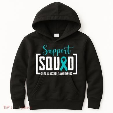 Support Squad Sexual Assault Awareness Month Support Victim Kids Hoodie