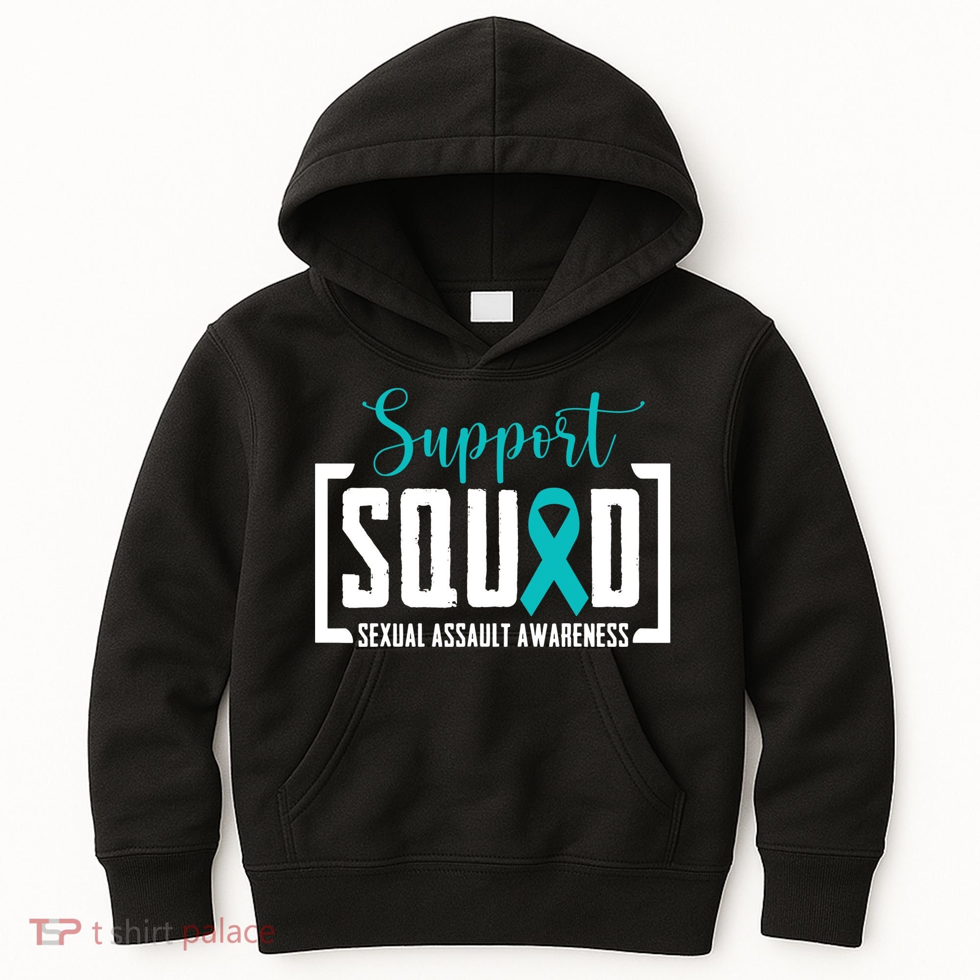 Support Squad Sexual Assault Awareness Month Support Victim Kids Hoodie
