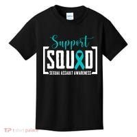 Support Squad Sexual Assault Awareness Month Support Victim Kids T-Shirt thumb 0