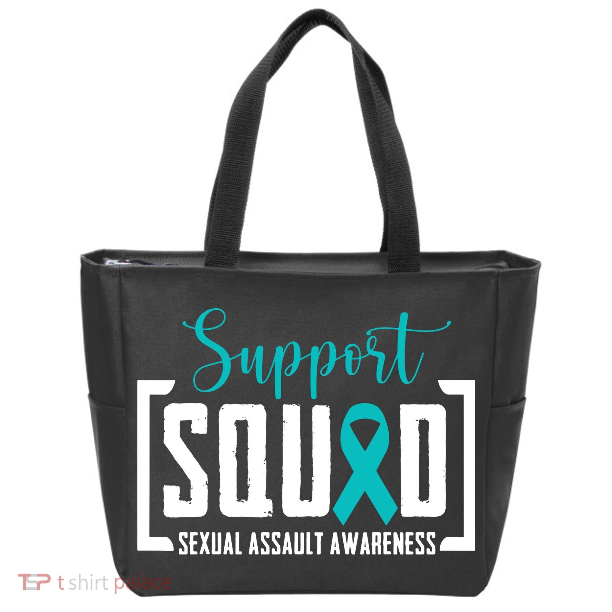 Support Squad Sexual Assault Awareness Month Support Victim Tote Bag