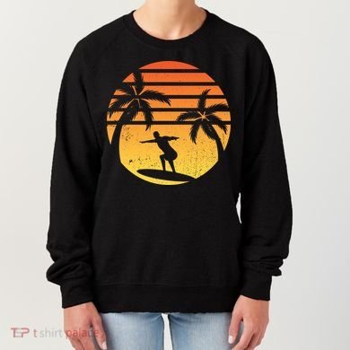 Summer Surf Sunset Retro Women's Sweatshirt