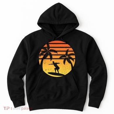 Summer Surf Sunset Retro Hoodie