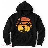 Summer Surf Sunset Retro Hoodie thumb 0
