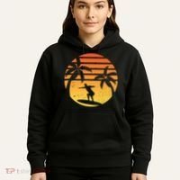 Summer Surf Sunset Retro Hoodie thumb 5