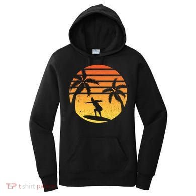 Summer Surf Sunset Retro Women's Hoodie