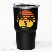 Summer Surf Sunset Retro Tumbler thumb 0