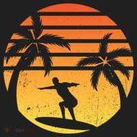 Summer Surf Sunset Retro Tumbler thumb 3