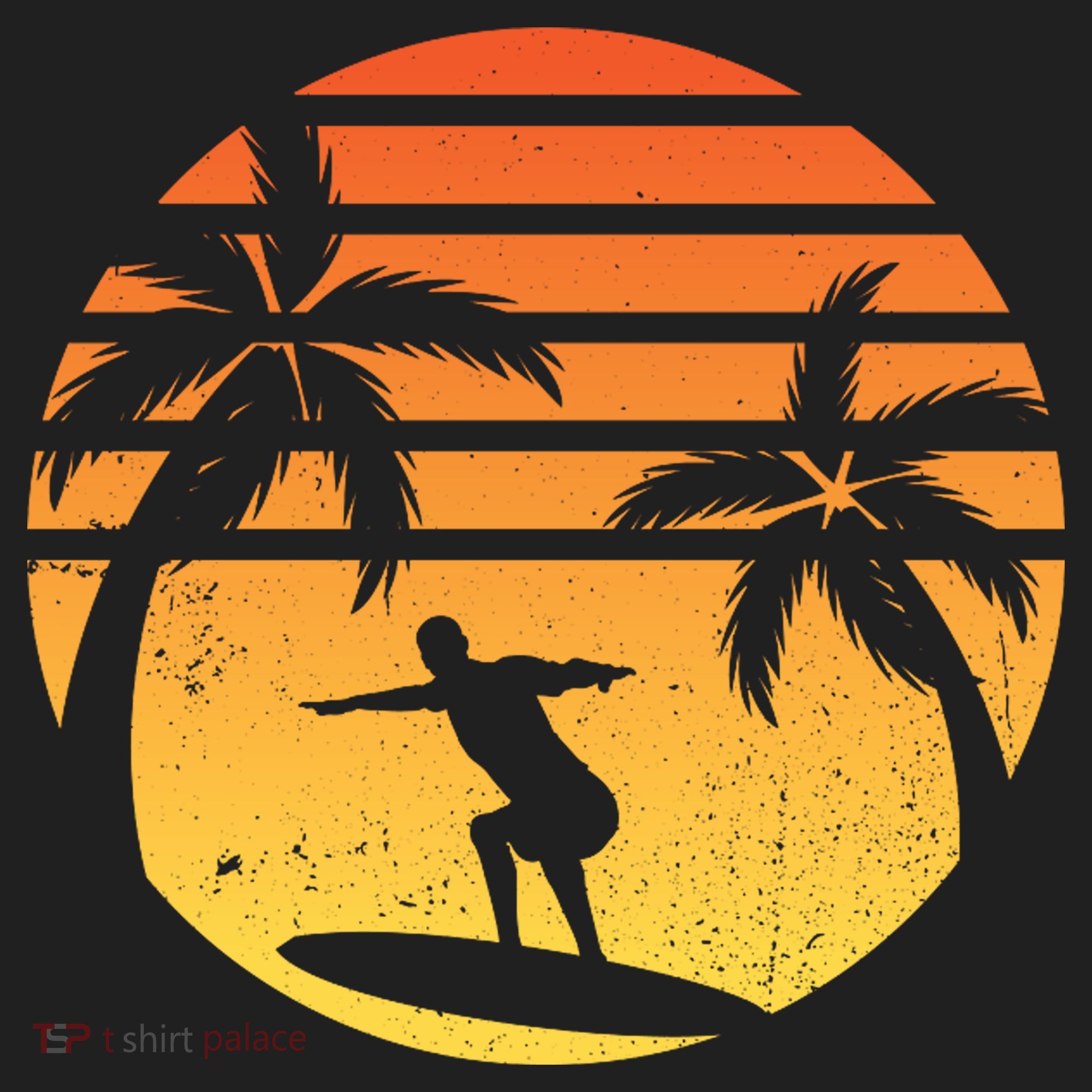 Summer Surf Sunset Retro Tumbler