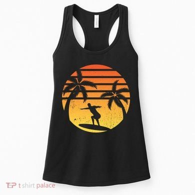 Summer Surf Sunset Retro Women's Tank Top