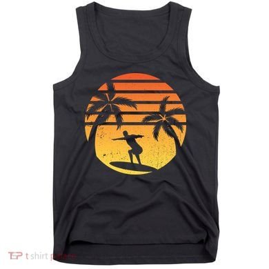 Summer Surf Sunset Retro Tank Top