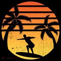 Summer Surf Sunset Retro Visor thumb 3