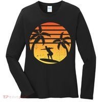 Summer Surf Sunset Retro Women's Long Sleeve Shirt thumb 0