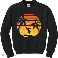 Summer Surf Sunset Retro Kids Sweatshirt thumb 0