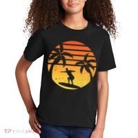 Summer Surf Sunset Retro Kids T-Shirt thumb 2