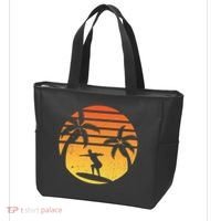Summer Surf Sunset Retro Tote Bag thumb 3