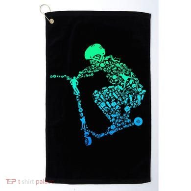 Scooter Stunt Golf Towel