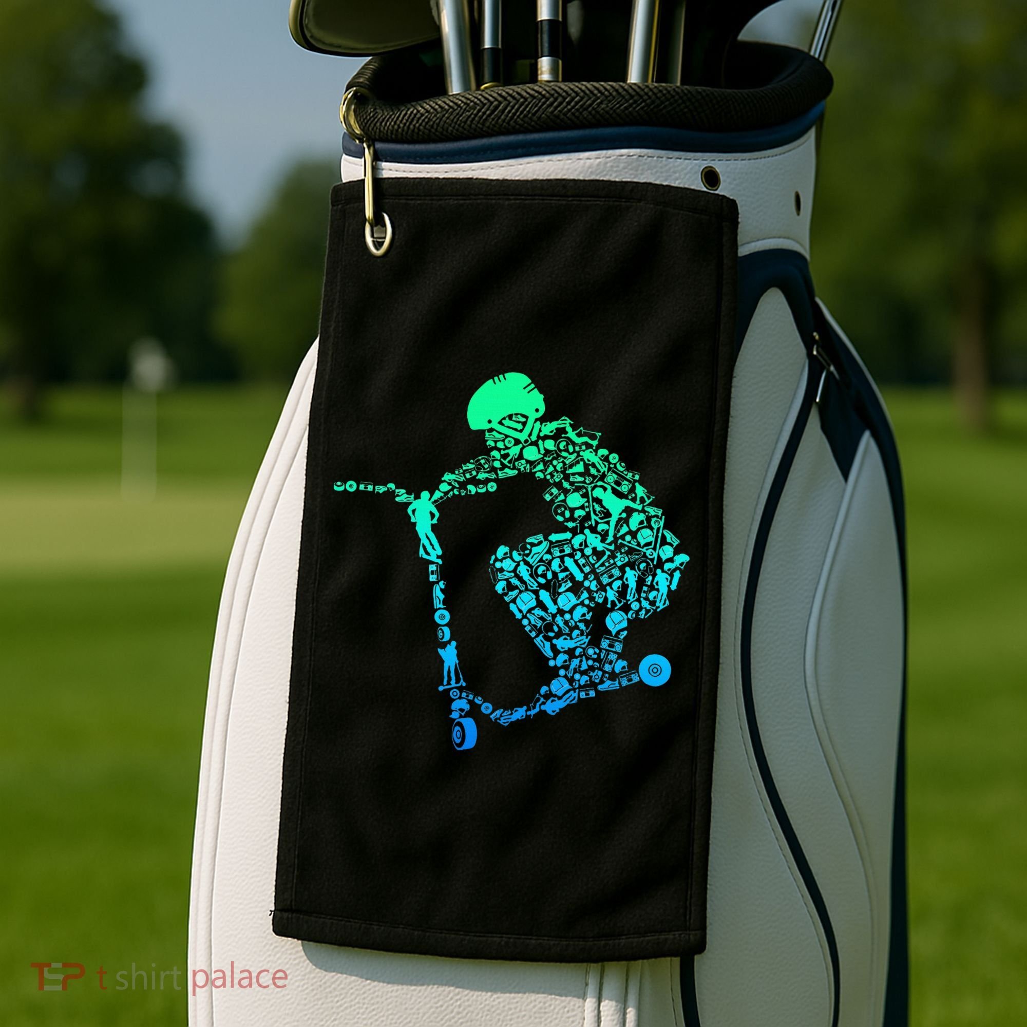 Scooter Stunt Golf Towel