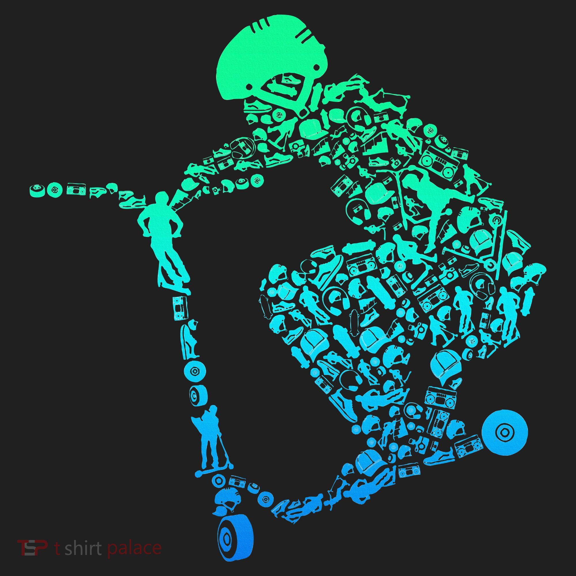 Scooter Stunt Golf Towel