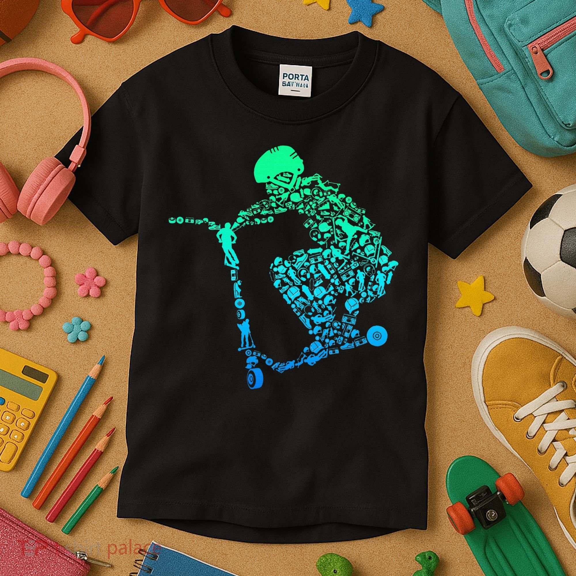 Scooter Stunt Kids T-Shirt