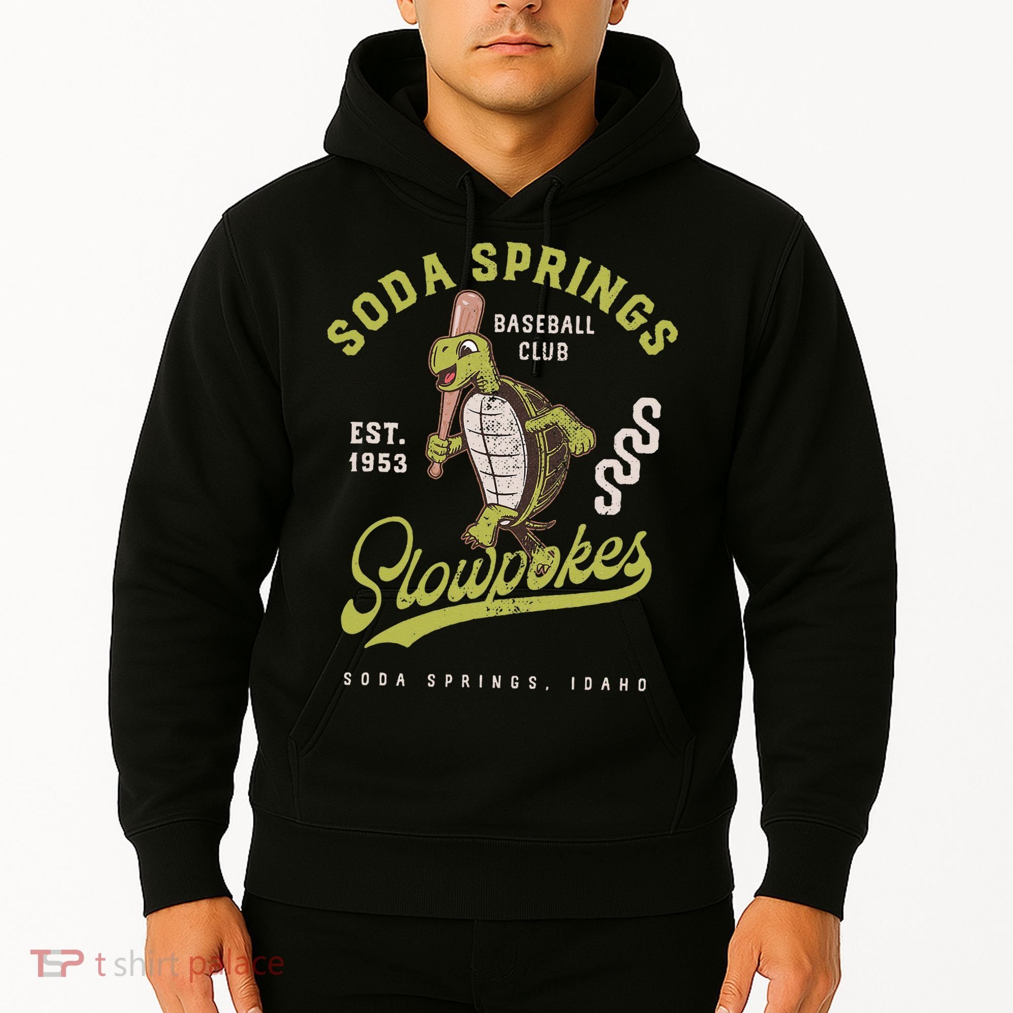 Soda Springs Slowpokes Retro Minor League Baseball Team Hoodie