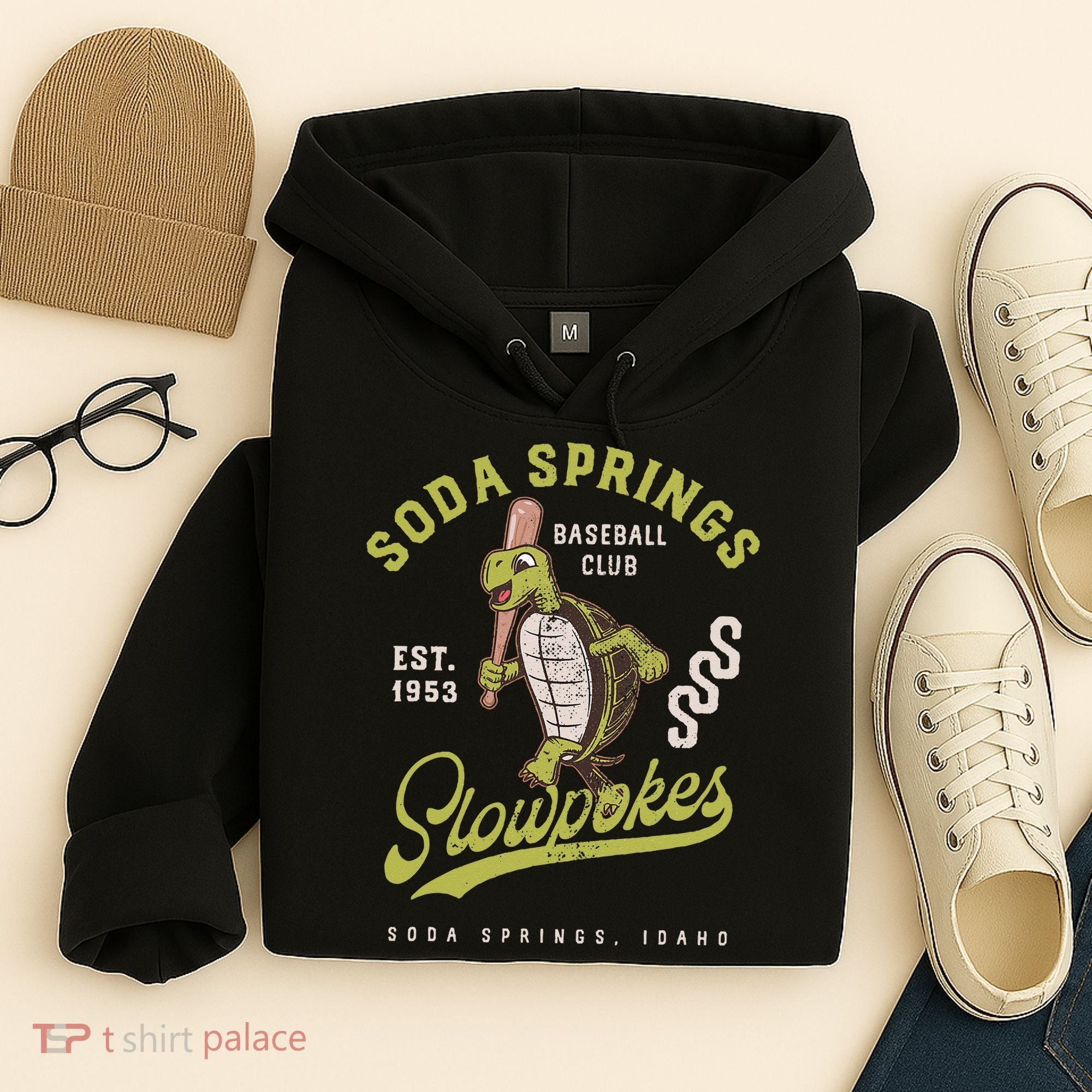 Soda Springs Slowpokes Retro Minor League Baseball Team Hoodie
